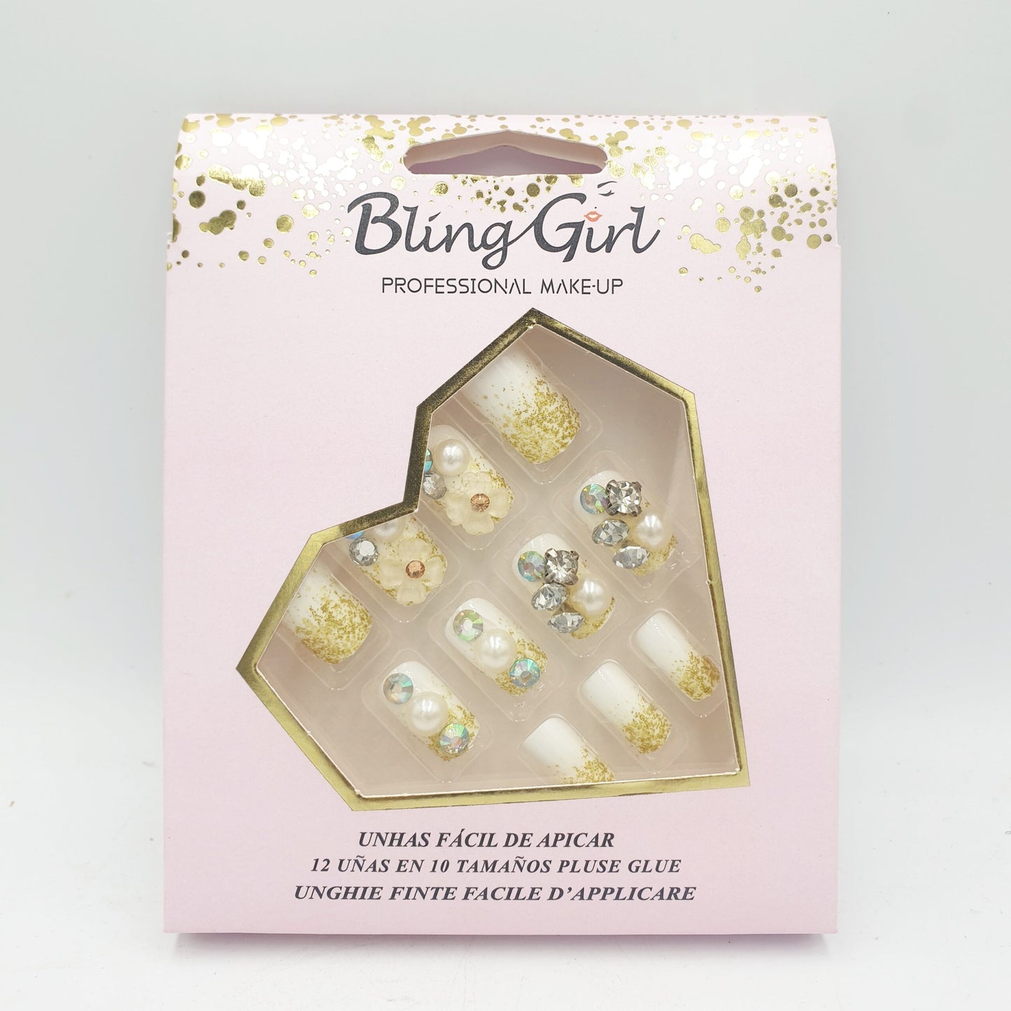 12 Piece Stick On Nails - D Beauty Bar