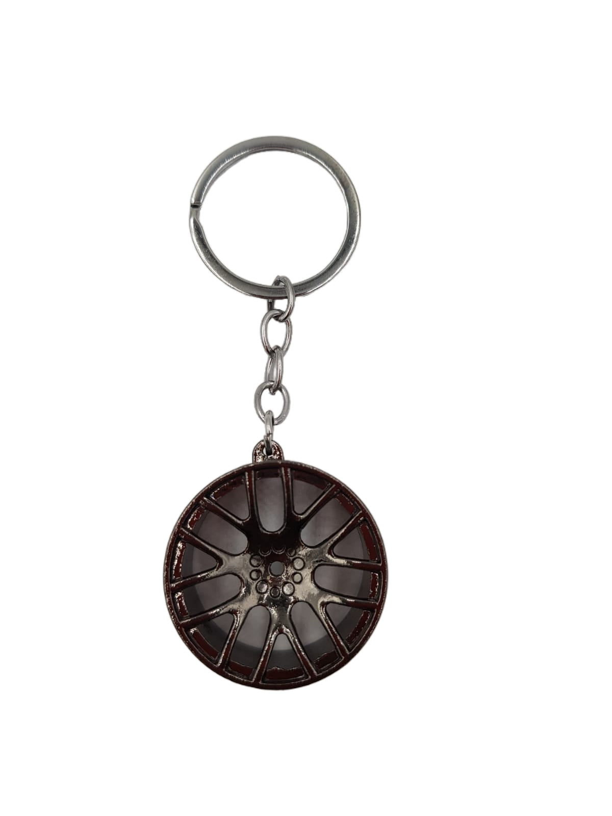 Silver Wheel keyring