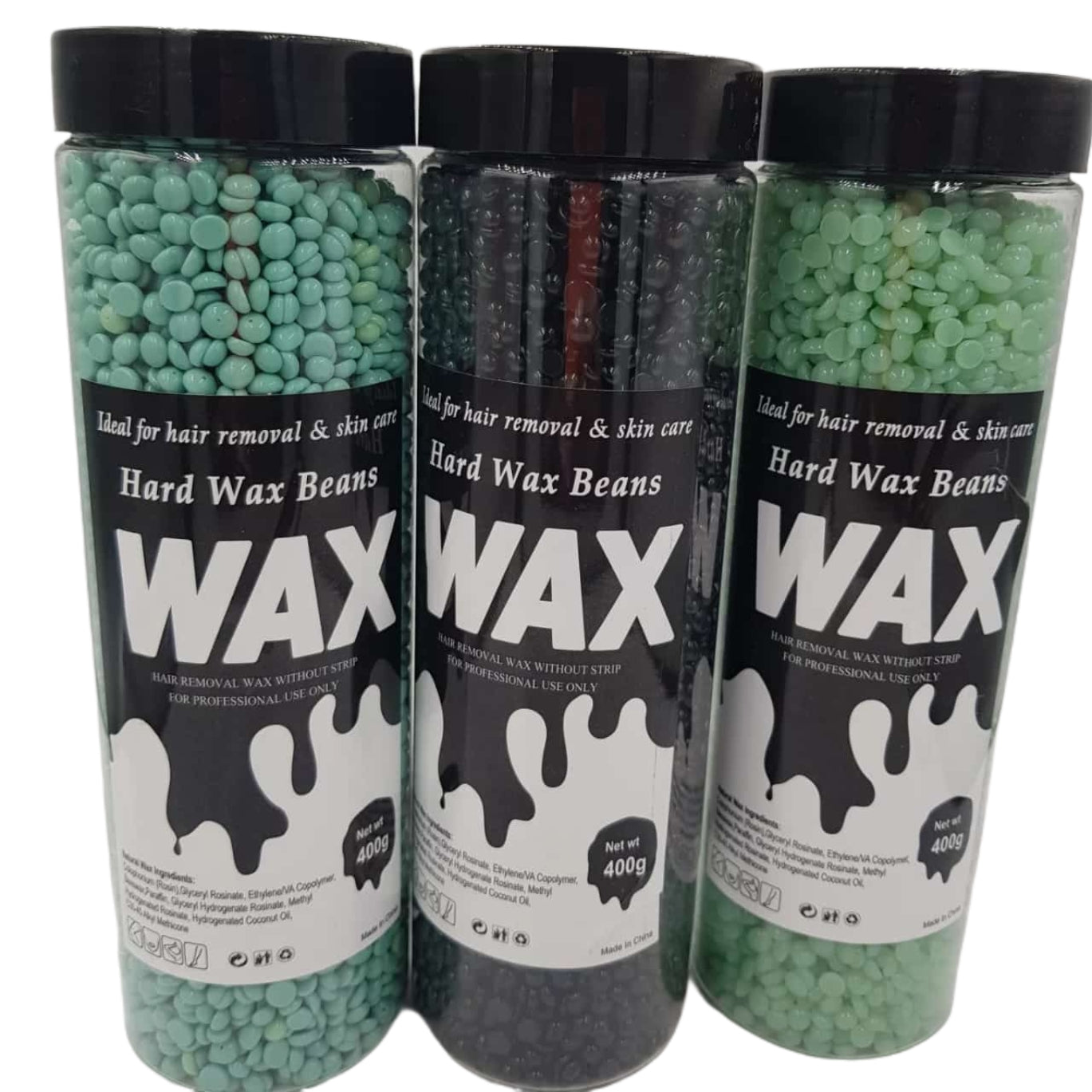 400g Hard Bean Wax- Black