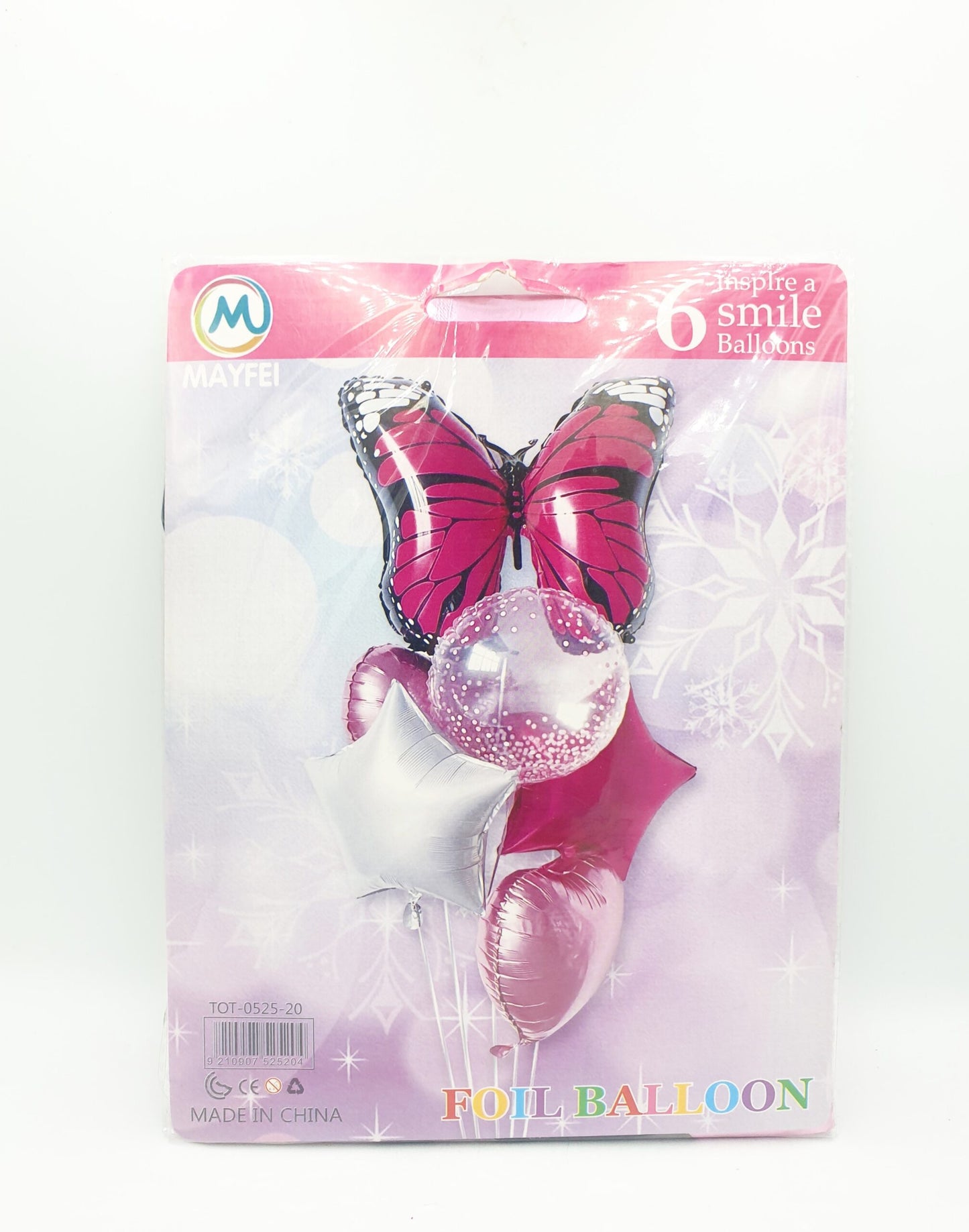 6 Piece Balloon Set – Pink