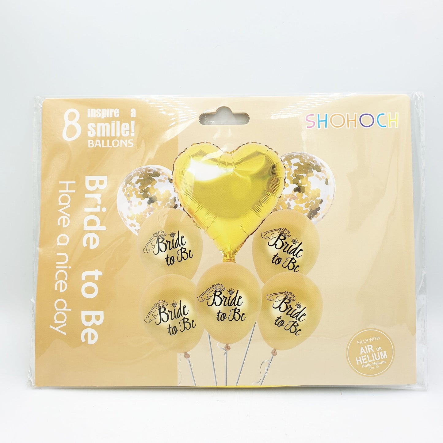 8 Piece Bride to be Balloon set – Gold