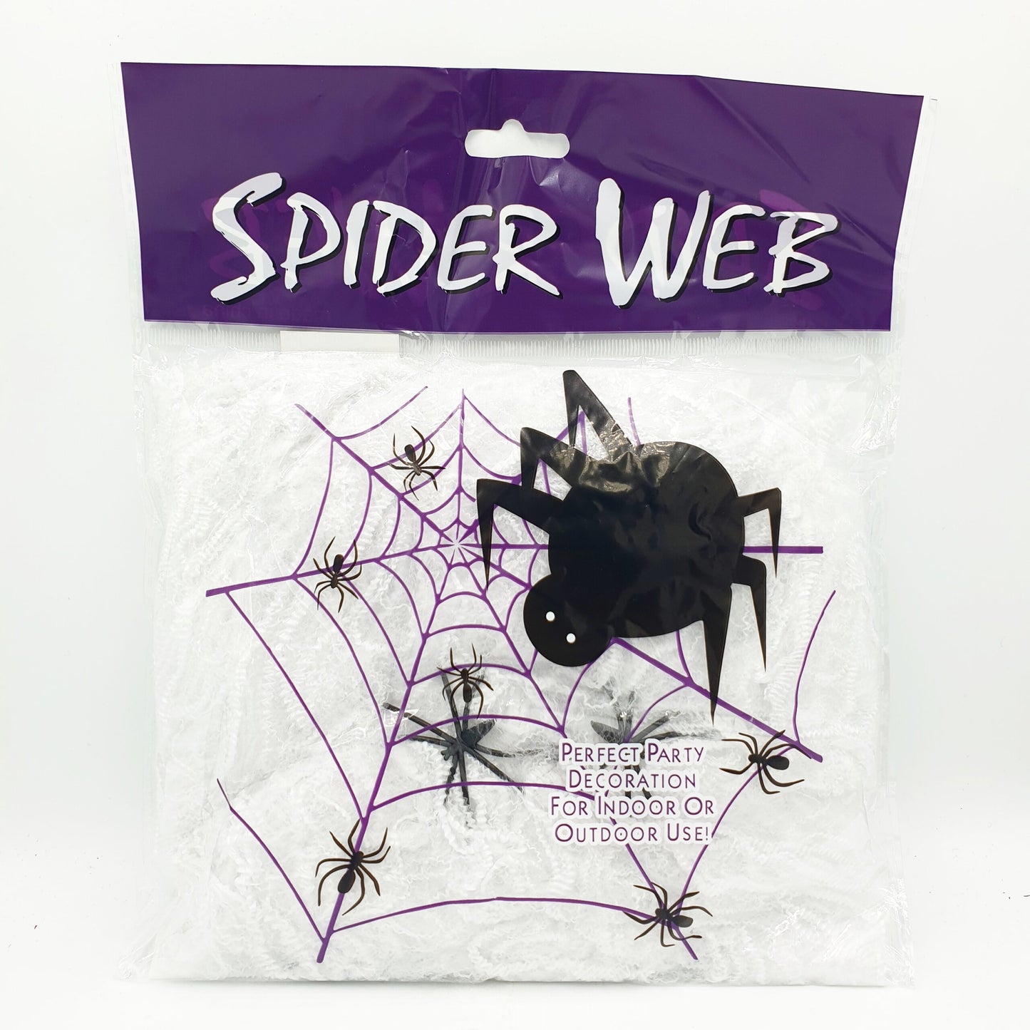 Halloween Spiderweb Decor – White