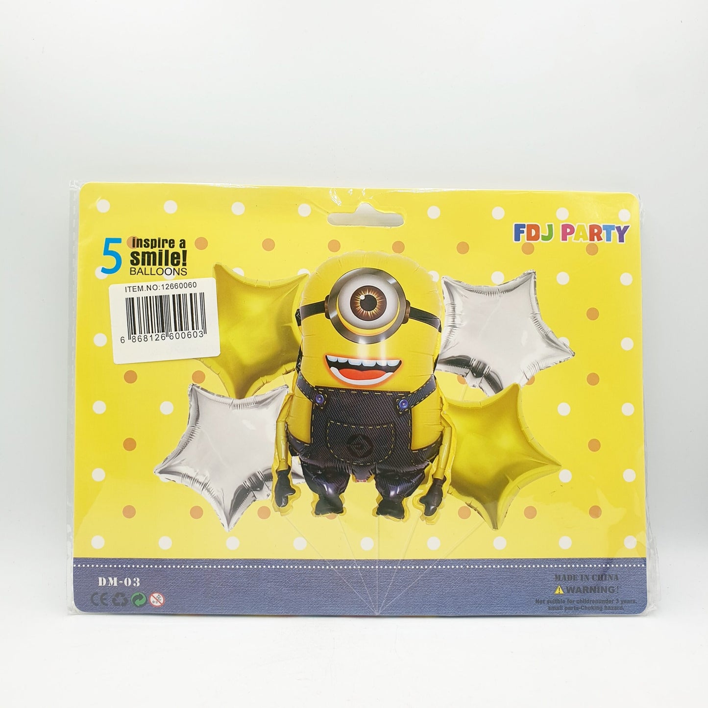 5 Piece Balloon Set – Minion