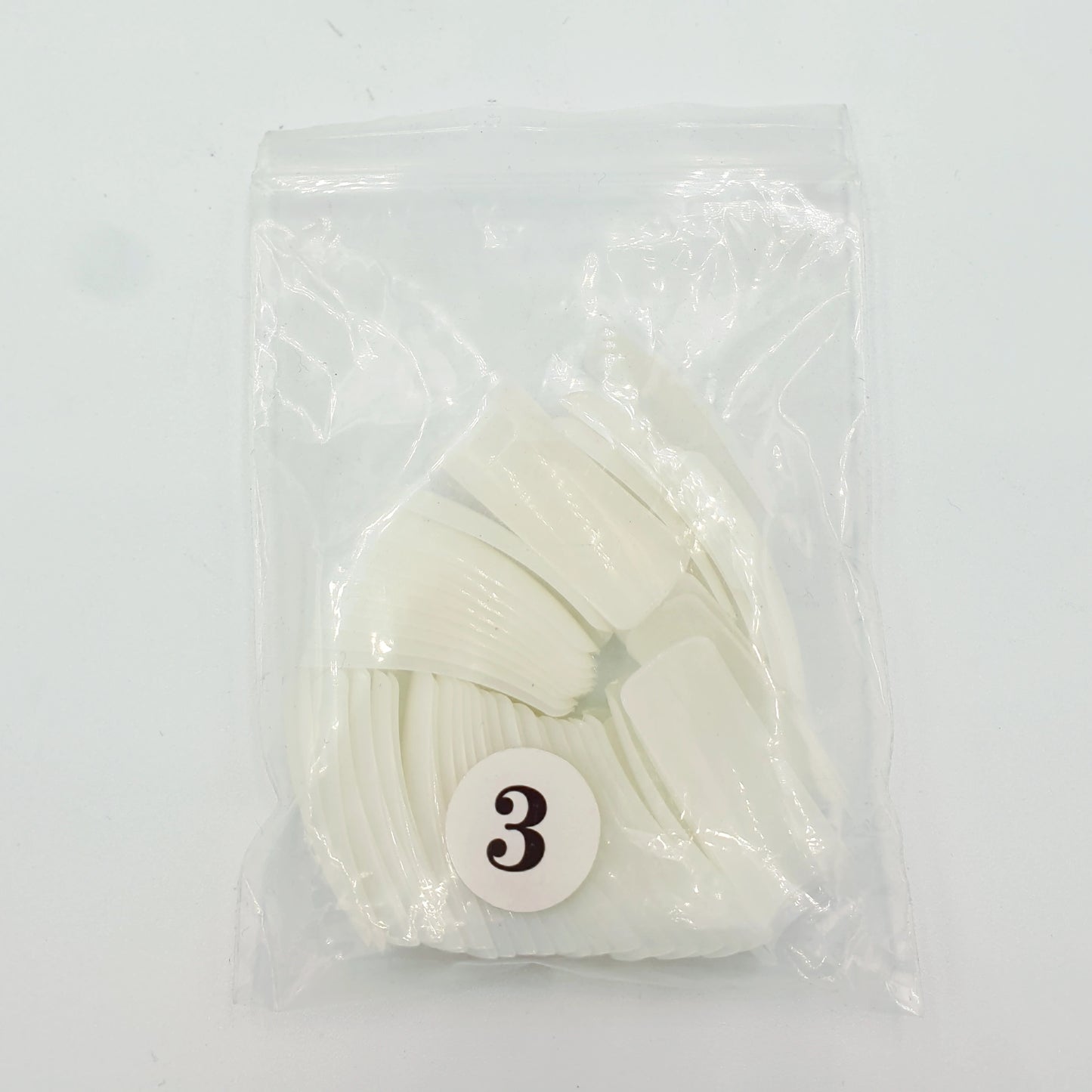 Size 3 Natural cut out tips - 50s - D Beauty Bar