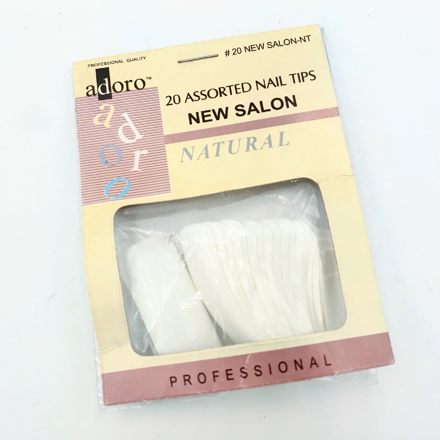 White cut non out tips - 20s - D Beauty Bar