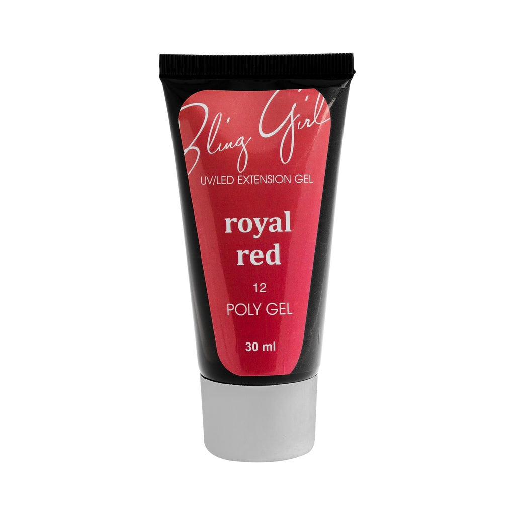 Bling girl polygel-Royal red