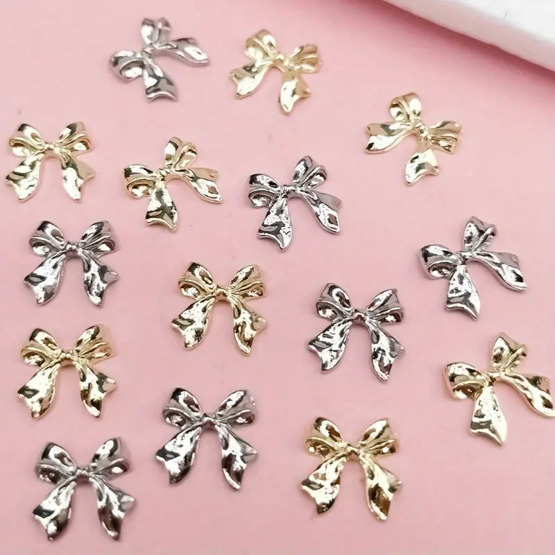 10pcs Shiny Metal Ribbon Nail Art