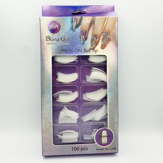100 Natural Nail Tips - Cut Out - D Beauty Bar