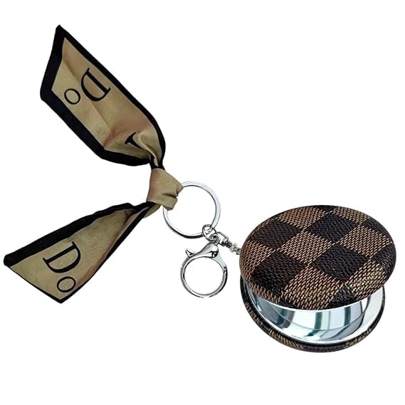 Compact Mirror With Keychain