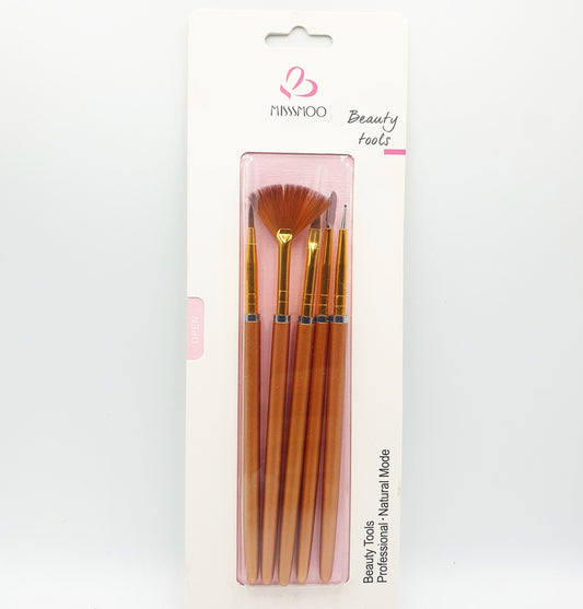 5 Piece Nail Art Brushes - D Beauty Bar