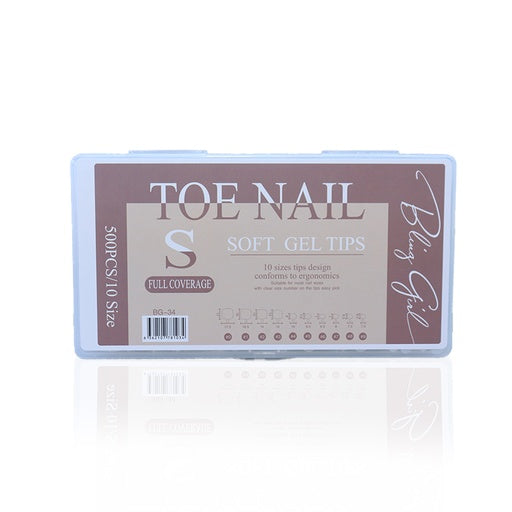 Toe Nails Soft Gel Tips Full Cover-360p - D Beauty Bar