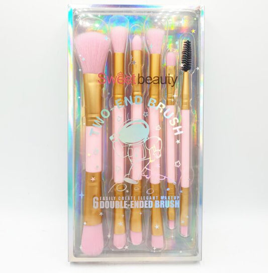 6 Piece Make Up Brush Set - D Beauty Bar