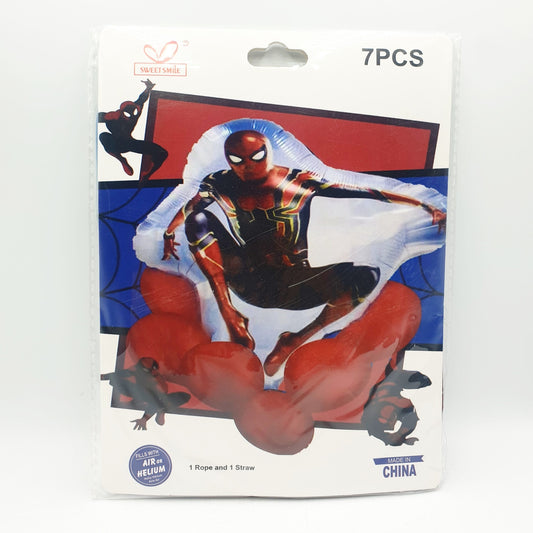 7 Piece Balloon Set – Spiderman