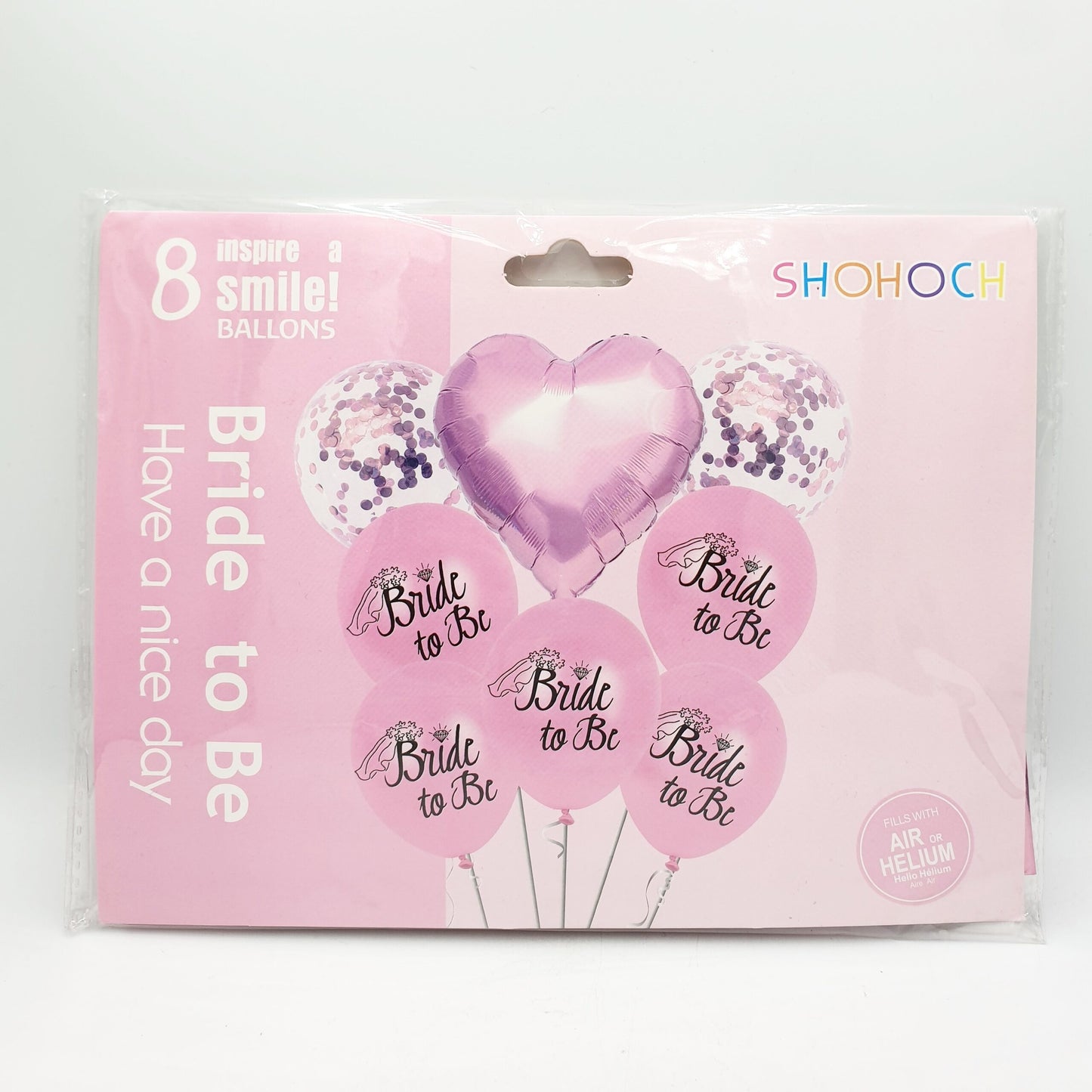 8 Piece Bride to be Balloon set – Pink