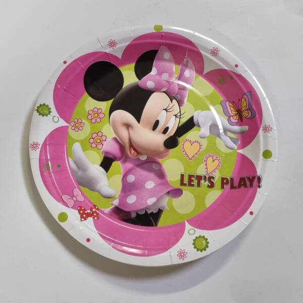 Minnie Mouse Plates-Pack of 10