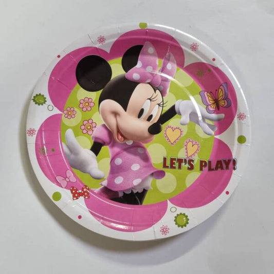 Minnie Mouse Plates-Pack of 10