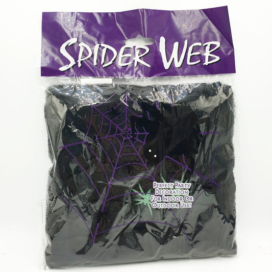 Halloween Spiderweb Decor – Black