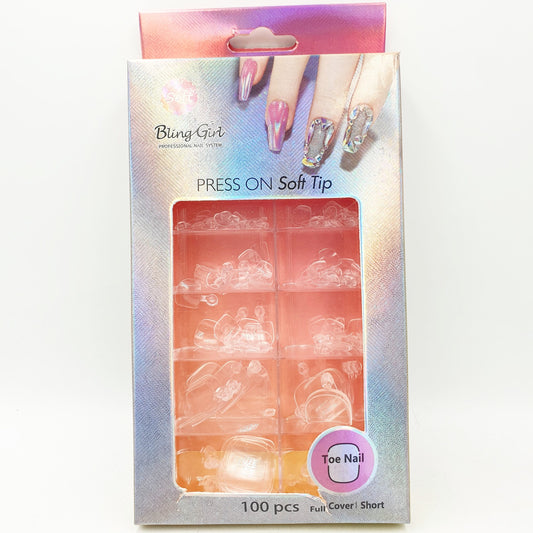 Stick On Toe Nails - Clear - D Beauty Bar