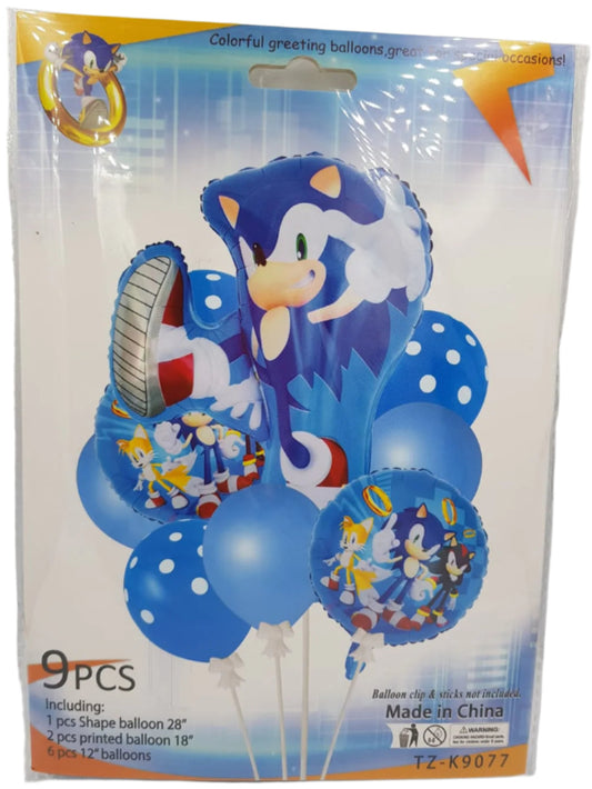 Sonic Balloon Set-9pc