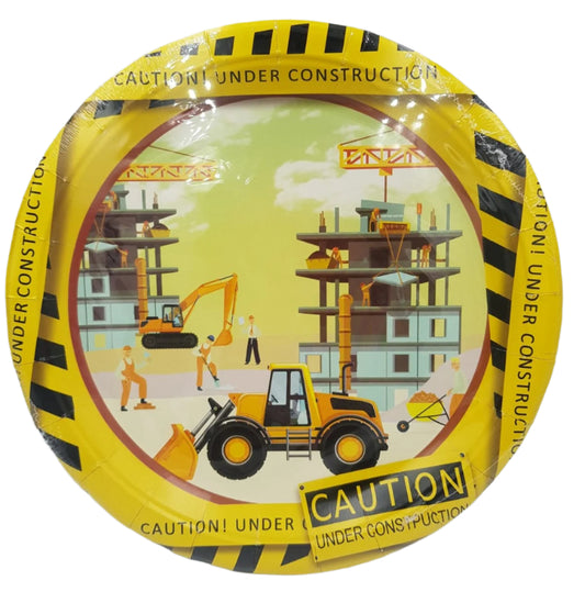 Construction Party Plates – Pack of 10