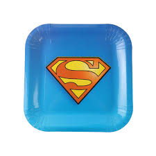 Superman Plates- Pack of 10