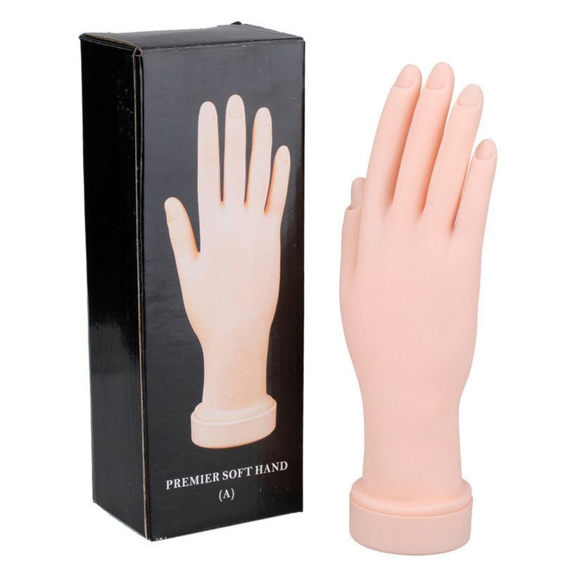 Nail Art Training Hand Flexible Movable Manicure Practice Tool - D Beauty Bar