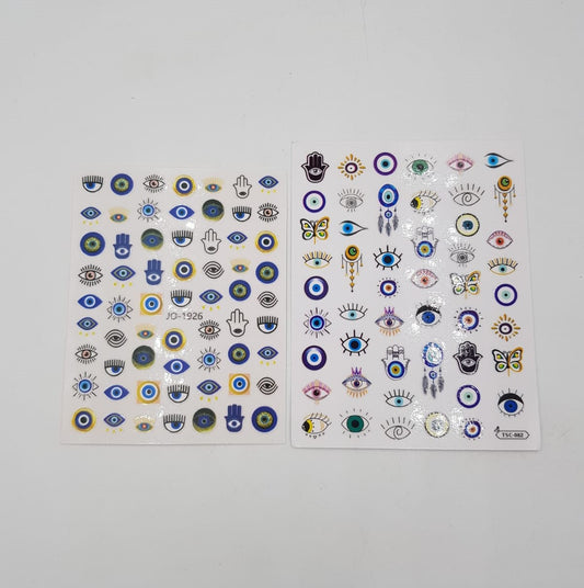 Evil Eye Nail Art Stickers - D Beauty Bar